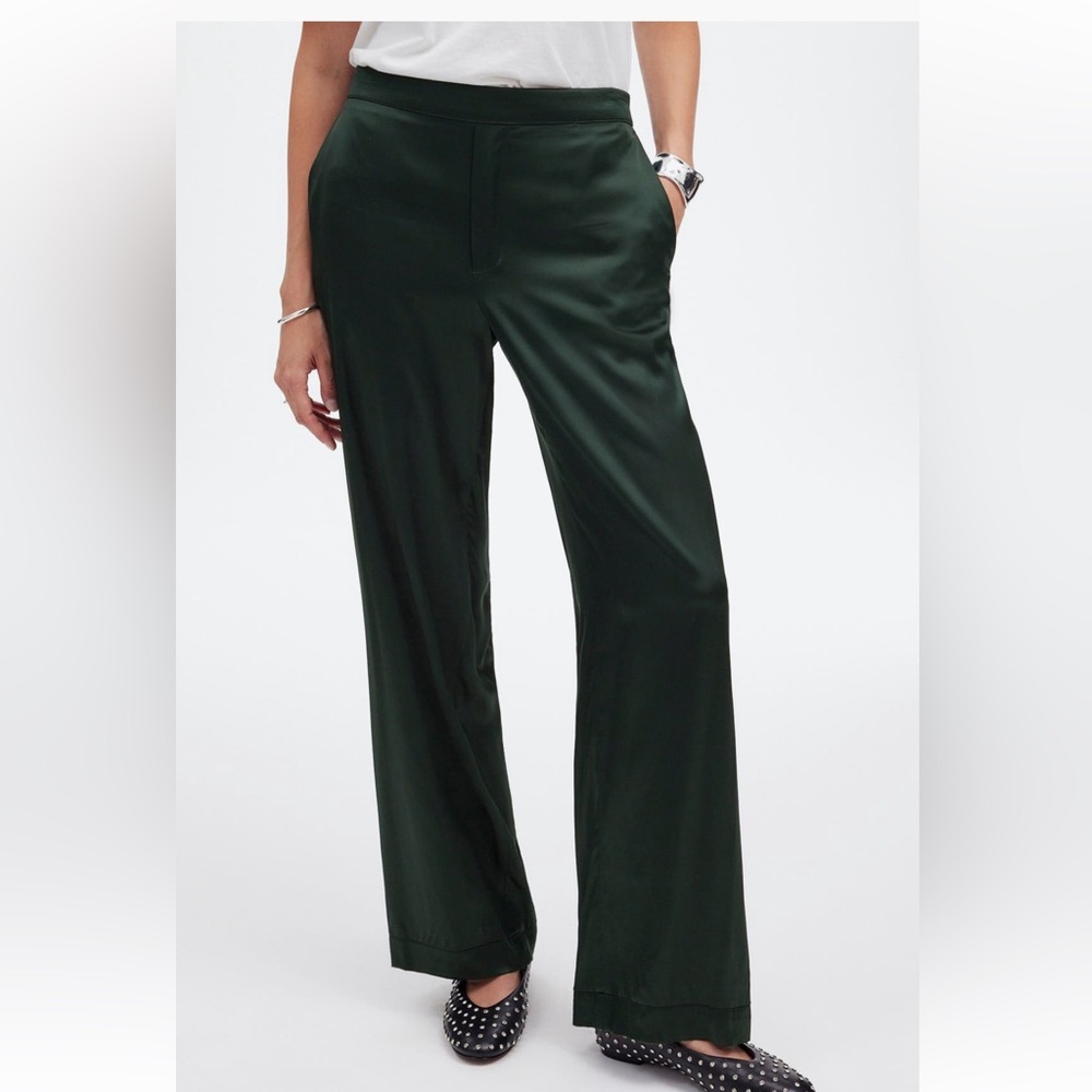 Madewell Dark Green Straight Leg Pants
